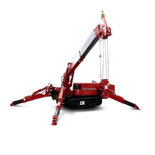 Maeda MC305C-3 mini crawler crane compact lifting unit on job site